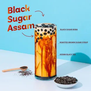 black sugar and black sesame