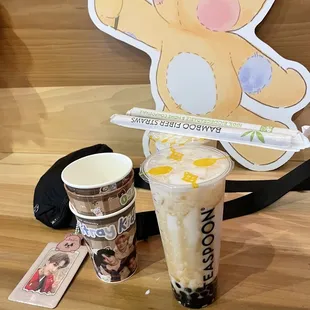 Creamy Jasmine with Boba