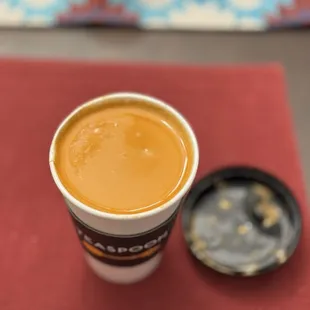 Thai tea with boba
