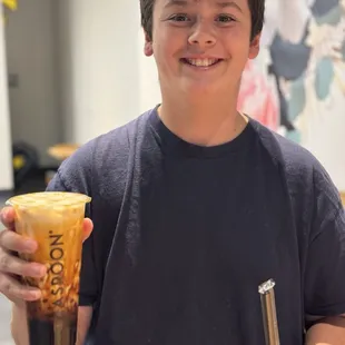 My son and his boba