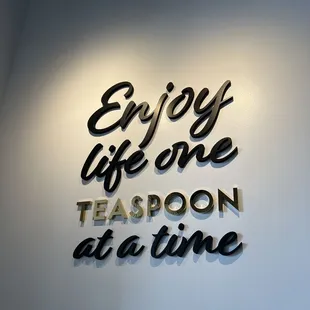 enjoy life one teaspoon at a time