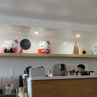 So cute the hello kitty has their logo on