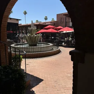 Courtyard west entry from west parking lot