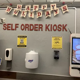 Ordering kiosk