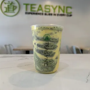 Oreo Matcha Brûlée Milk Tea