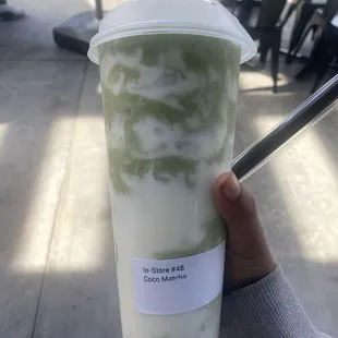 Coco Matcha Blended no boba