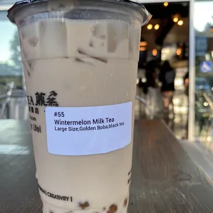 Wintermelon Milk Tea