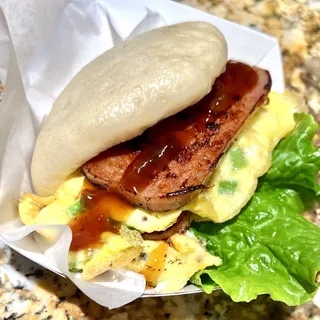 Spam and Egg Bao Sandwich