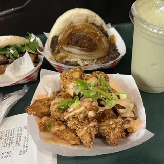 Onion Burger Bao Sandwich