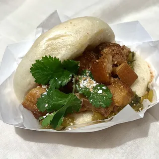 Braised Pork Belly Bao Sandwich