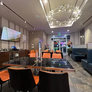 Interior  Table and booth seating