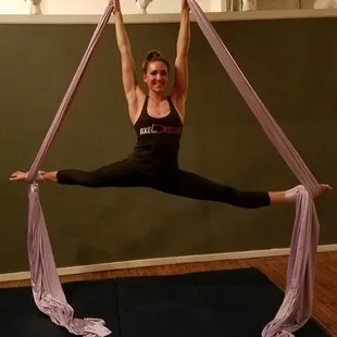 Aerial Silks Classes and performances are available