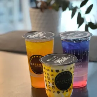 Princess Rose Butterfly Tea, Mango Green Tea, Mango Yogurt @lesminaddio
