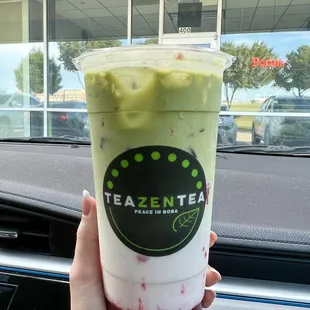 Strawberry Matcha Latte