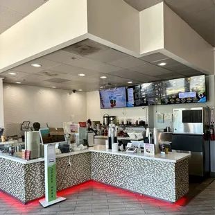 Counter where you place your order.