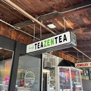 TeaZen Tea Store Front, Newark Square Shopping Center, Newark, CA.