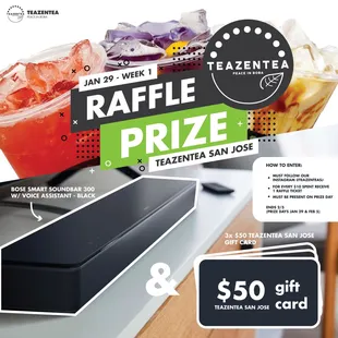 Jan 29 raffle prizes.