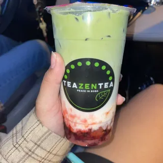Strawberry Matcha Latte
