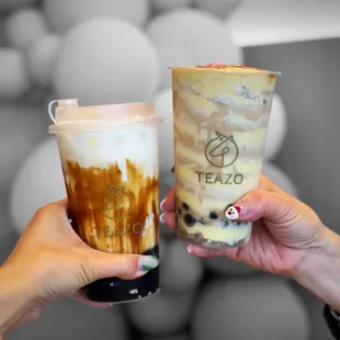 Brown Sugar Boba Latte &amp; Crème brûlée Boba Drink | @whaevaeats