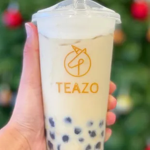 Jasmine Milk Tea with boba