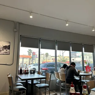 two people sitting at a table