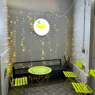 Cute seating/photo op area