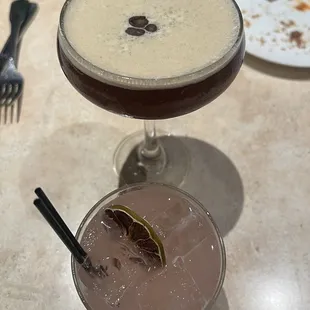 The Teca Espresso Martini and Cranberry Jalapeno Margarita
