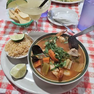 Seafood soup. Yum!