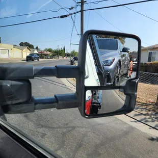 Car on the flatbed