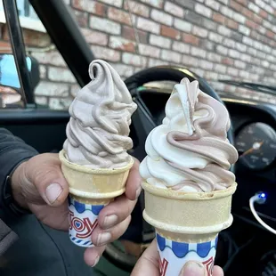 Oreo Soft serve and Swirl Soft serve