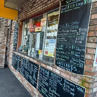 Outside  Menu as of 2/9/24