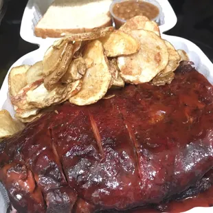 Full slab12本とサイドメニュー2品を選び$22.65。