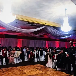 Wedding in a Chinese banquet hall