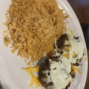 Stuffed avocado. As dull, bland, and boring as it looks.