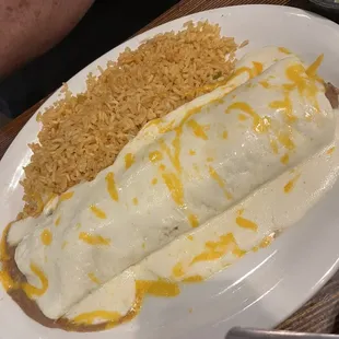 Pork burrito. Dull and bland