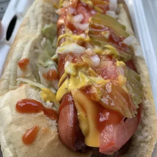 Bacon Works Dog