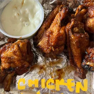 Chipotle chicken wings.