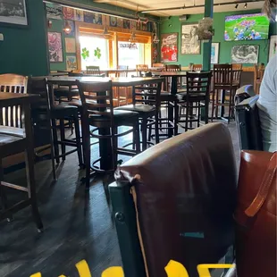 A looksie at the inside. Mostly high chairs.