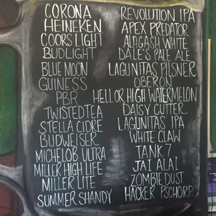 Beer list