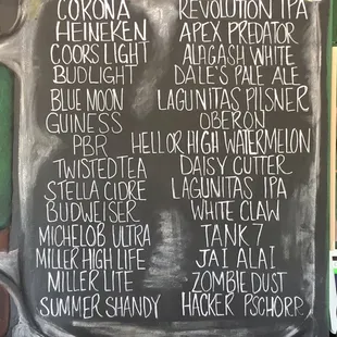 Beer List