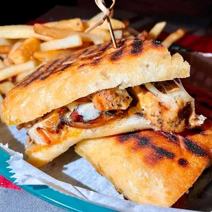 Grilled chicken panini