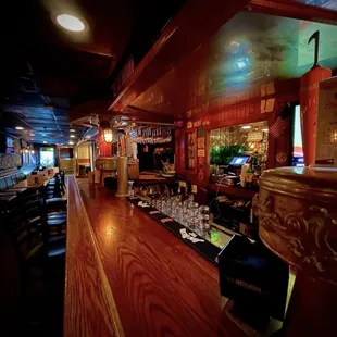 Downstairs bar.