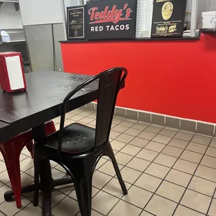 This is the inside of the restaurant.