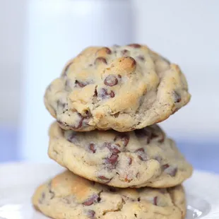 Cookies on cookies on cookies. All chocolate chip, all 1/3 lb each.