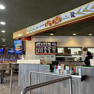 The menu and ordering station