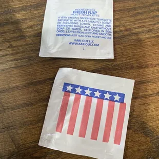 Wet towels for after