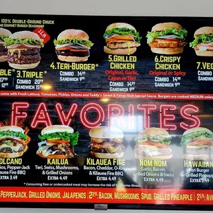 The menu as of May 13, 2023.