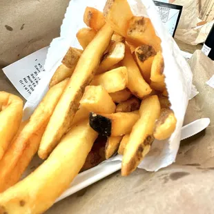 Large fries.