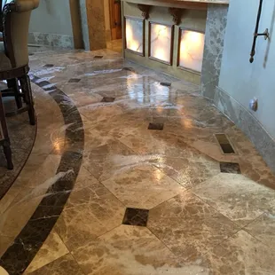 Marble for cleaning