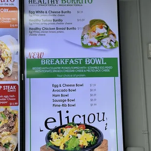 Updated menu  With current prices.